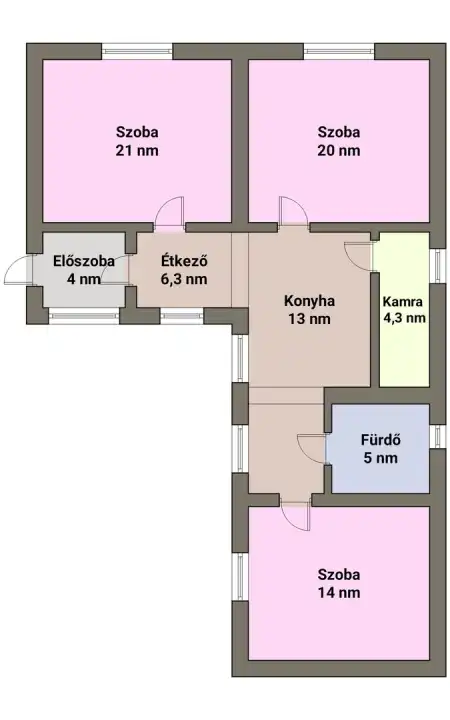 Eladó családi ház, Körmend 3 szoba 87 m² 36.9 M Ft