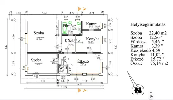 Eladó családi ház, Majosháza 3 szoba 75 m² 27 M Ft