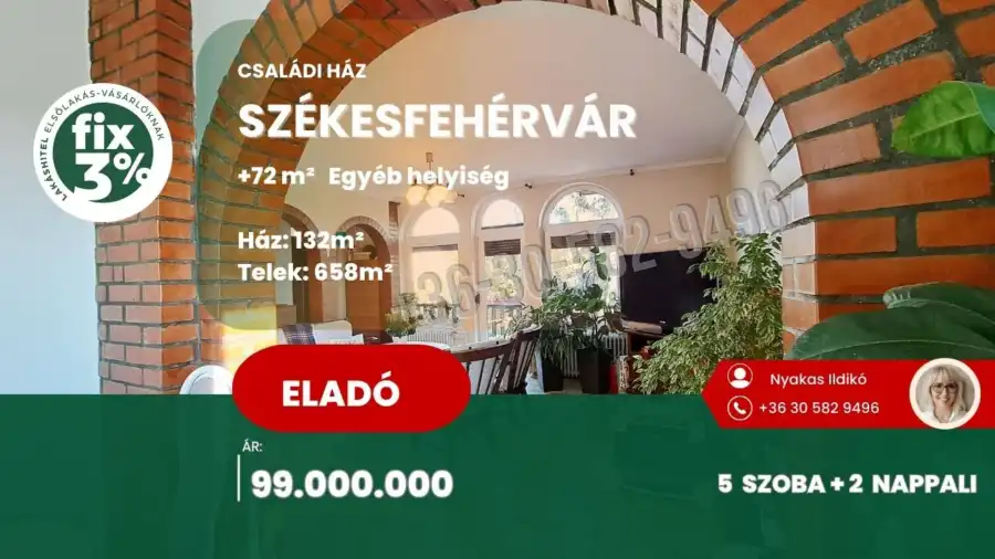 eladó családi ház, Székesfehérvár