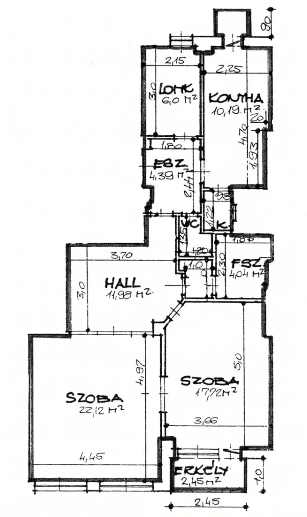 Eladó téglalakás, Budapest, IX. kerület 3 szoba 80 m² 99 M Ft