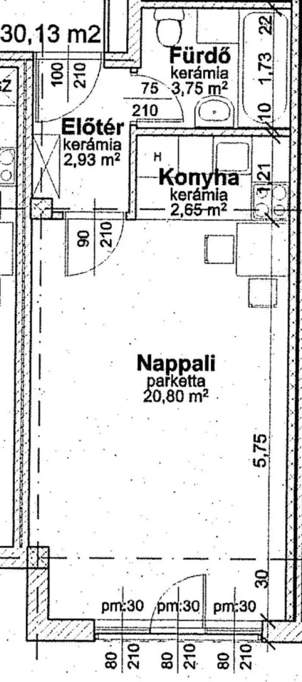 Eladó téglalakás, Budapest, XX. kerület 1 szoba 30 m² 52 M Ft