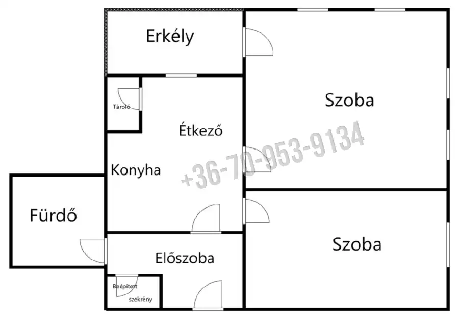 eladó téglalakás, Keszthely