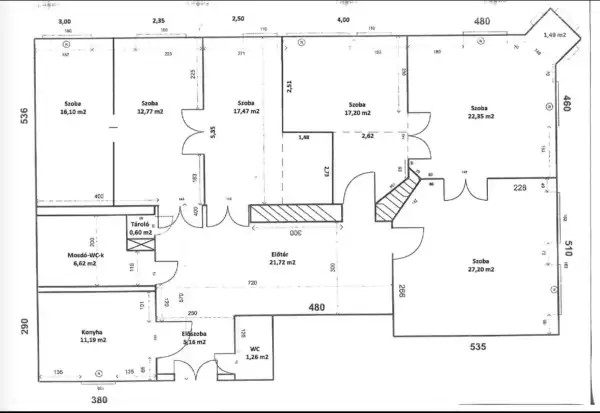 Eladó téglalakás, Szeged 6 szoba 161 m² 109 M Ft