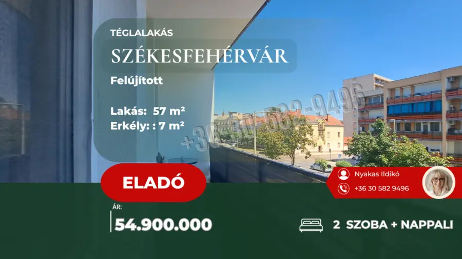 eladó téglalakás, Székesfehérvár