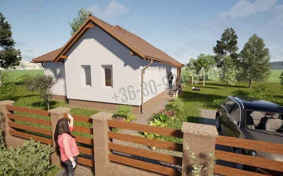 eladó új építésű családi ház, Erdőkertes