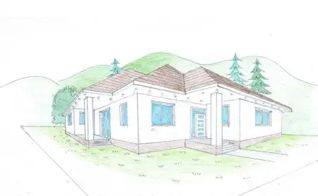 eladó új építésű családi ház, Erdőkertes