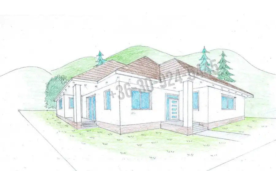 eladó új építésű családi ház, Erdőkertes