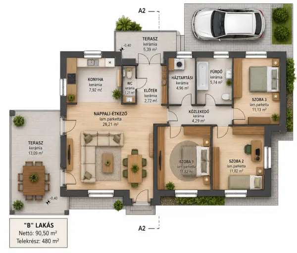 Eladó új építésű ikerház, Isaszeg 4 szoba 91 m² 99.8 M Ft