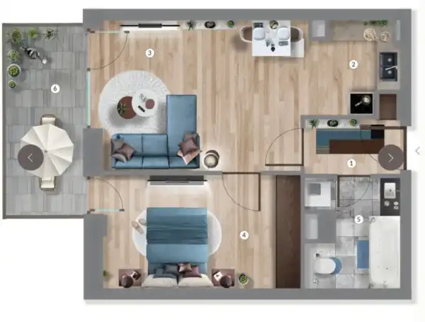 Eladó új építésű téglalakás, Budapest, XIII. kerület 2 szoba 44 m² 83.99 M Ft