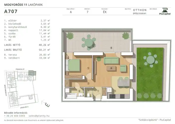 Eladó új építésű téglalakás, Budapest, XIV. kerület 2 szoba 48 m² 92.4 M Ft