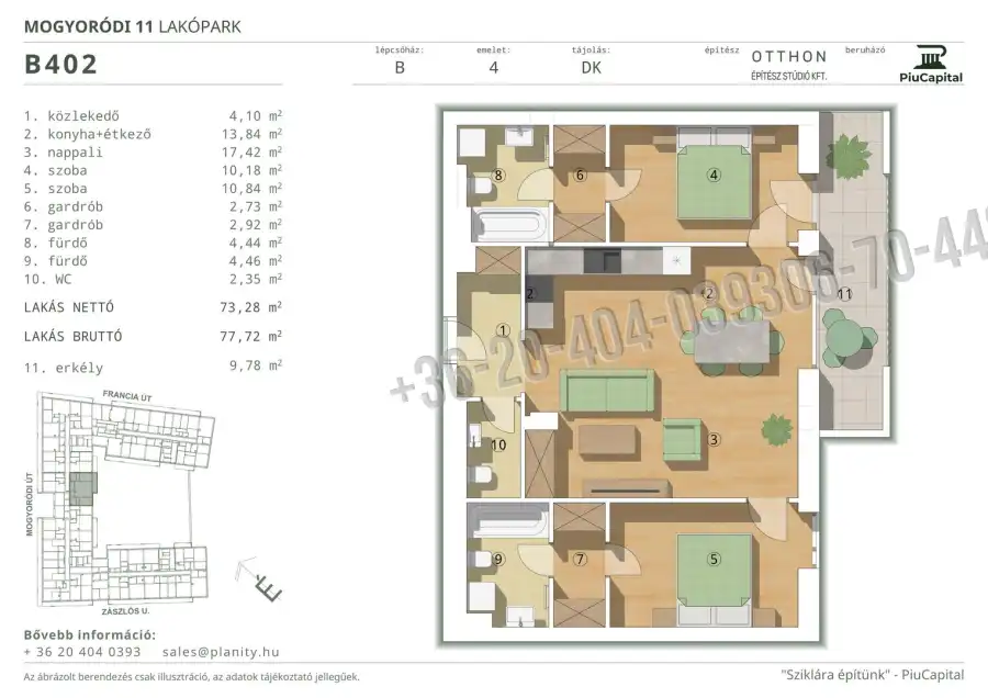 eladó új építésű téglalakás, Budapest, XIV. kerület