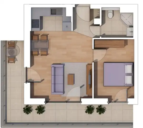 Eladó új építésű téglalakás, Budapest, XIV. kerület 2 szoba 41 m² 80.53 M Ft