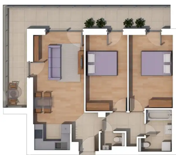 Eladó új építésű téglalakás, Budapest, XIV. kerület 3 szoba 65 m² 110.25 M Ft