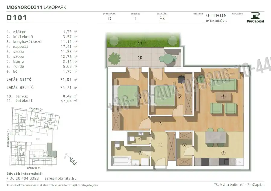 eladó új építésű téglalakás, Budapest, XIV. kerület