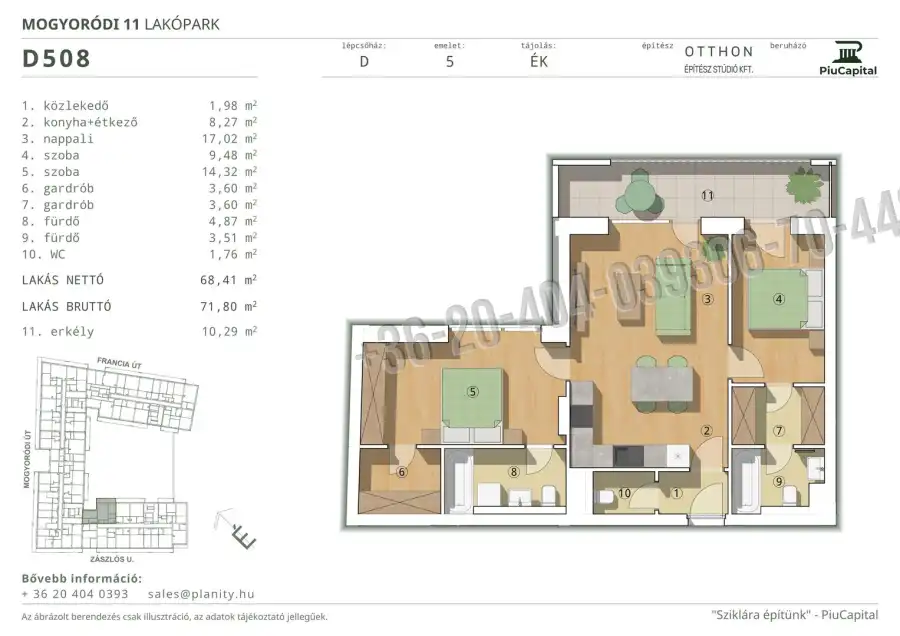 eladó új építésű téglalakás, Budapest, XIV. kerület