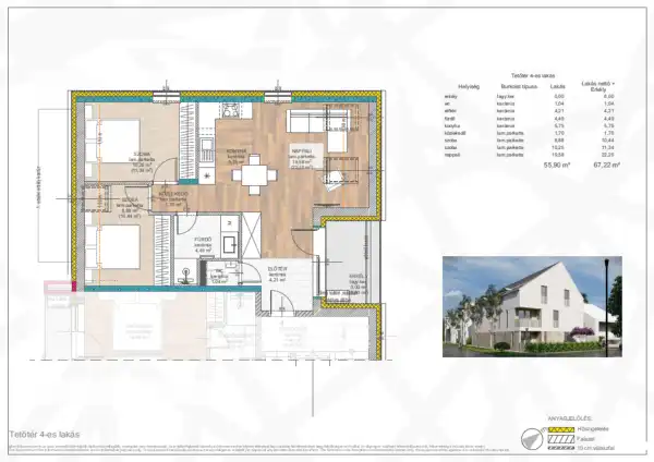 Eladó új építésű téglalakás, Hajdúszoboszló 3 szoba 67 m² 70.8 M Ft