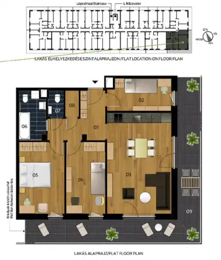 eladó új építésű téglalakás, Vác