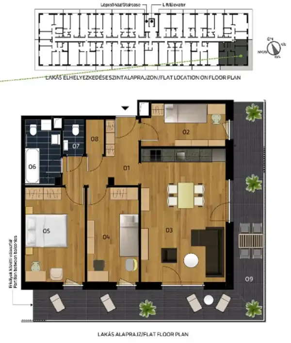 Eladó új építésű téglalakás, Vác 4 szoba 77 m² 99.9 M Ft