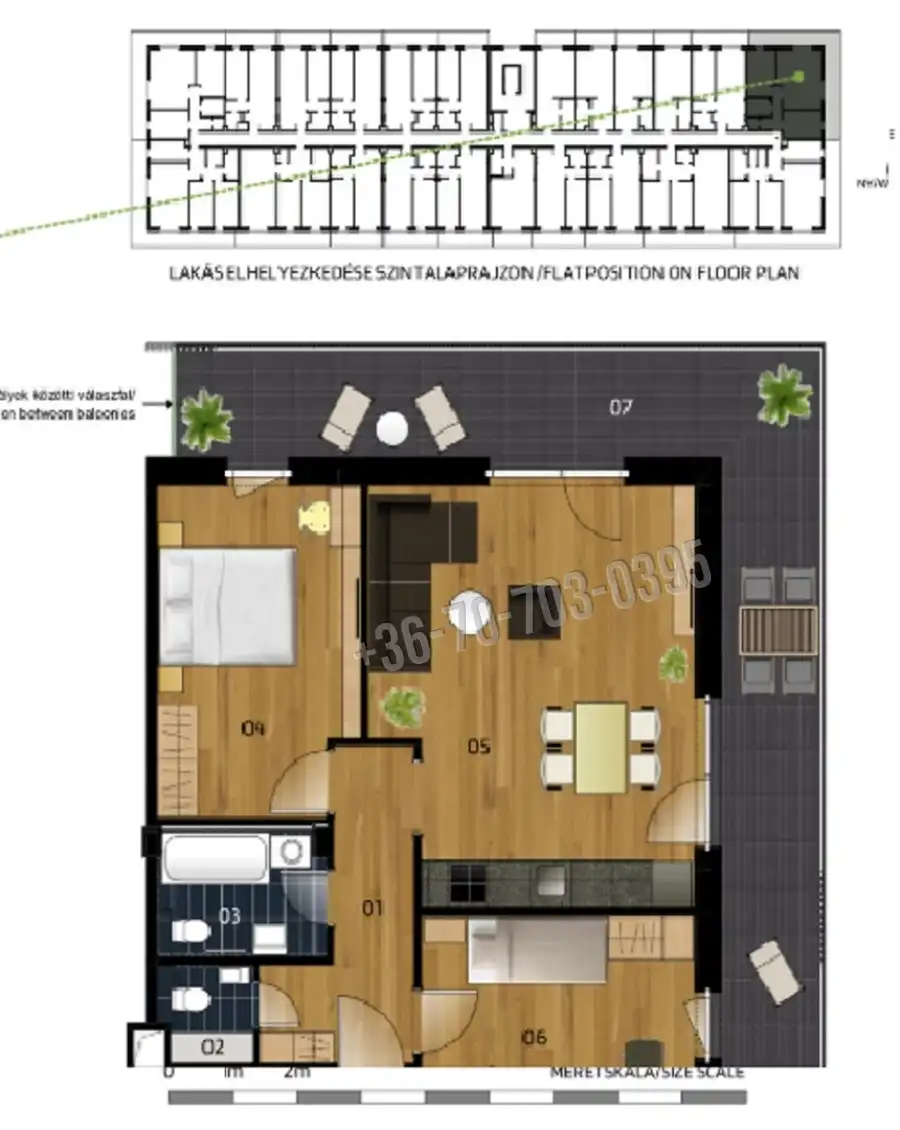 eladó új építésű téglalakás, Vác