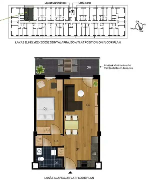 Eladó új építésű téglalakás, Vác 2 szoba 42 m² 61 M Ft