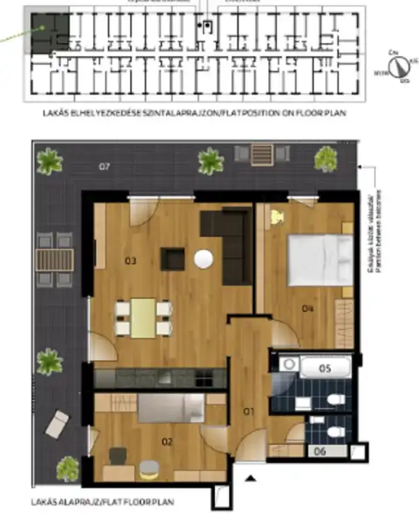 Eladó új építésű téglalakás, Vác 3 szoba 65 m² 92.9 M Ft