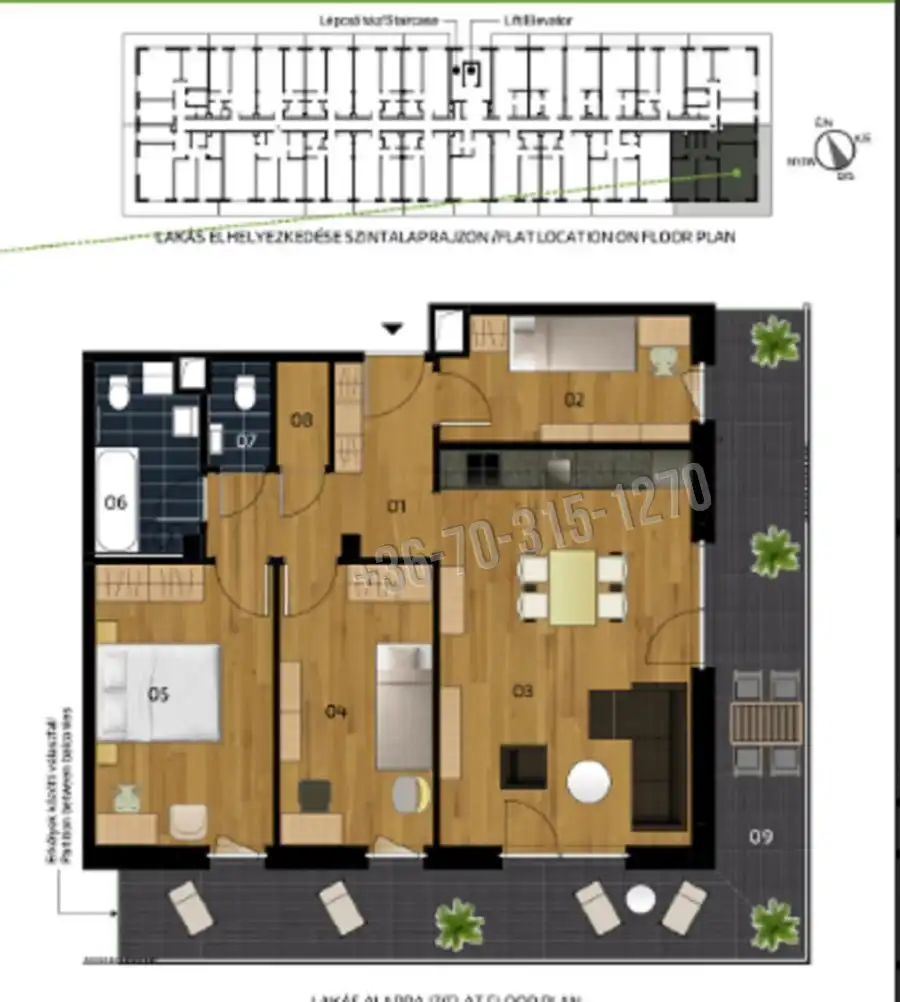 eladó új építésű téglalakás, Vác