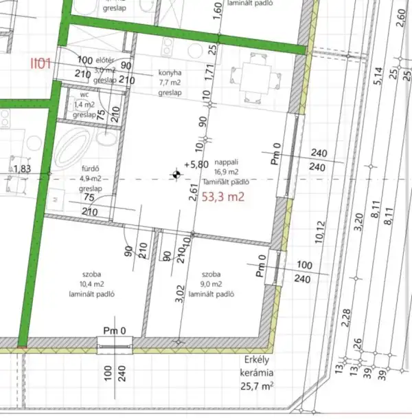 Eladó újszerű téglalakás, Vámosszabadi 2 szoba 53 m² 56.63 M Ft