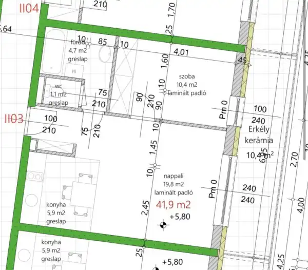 Eladó újszerű téglalakás, Vámosszabadi 2 szoba 41 m² 43.18 M Ft