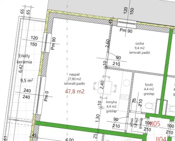 Eladó újszerű téglalakás, Vámosszabadi 2 szoba 47 m² 48.17 M Ft